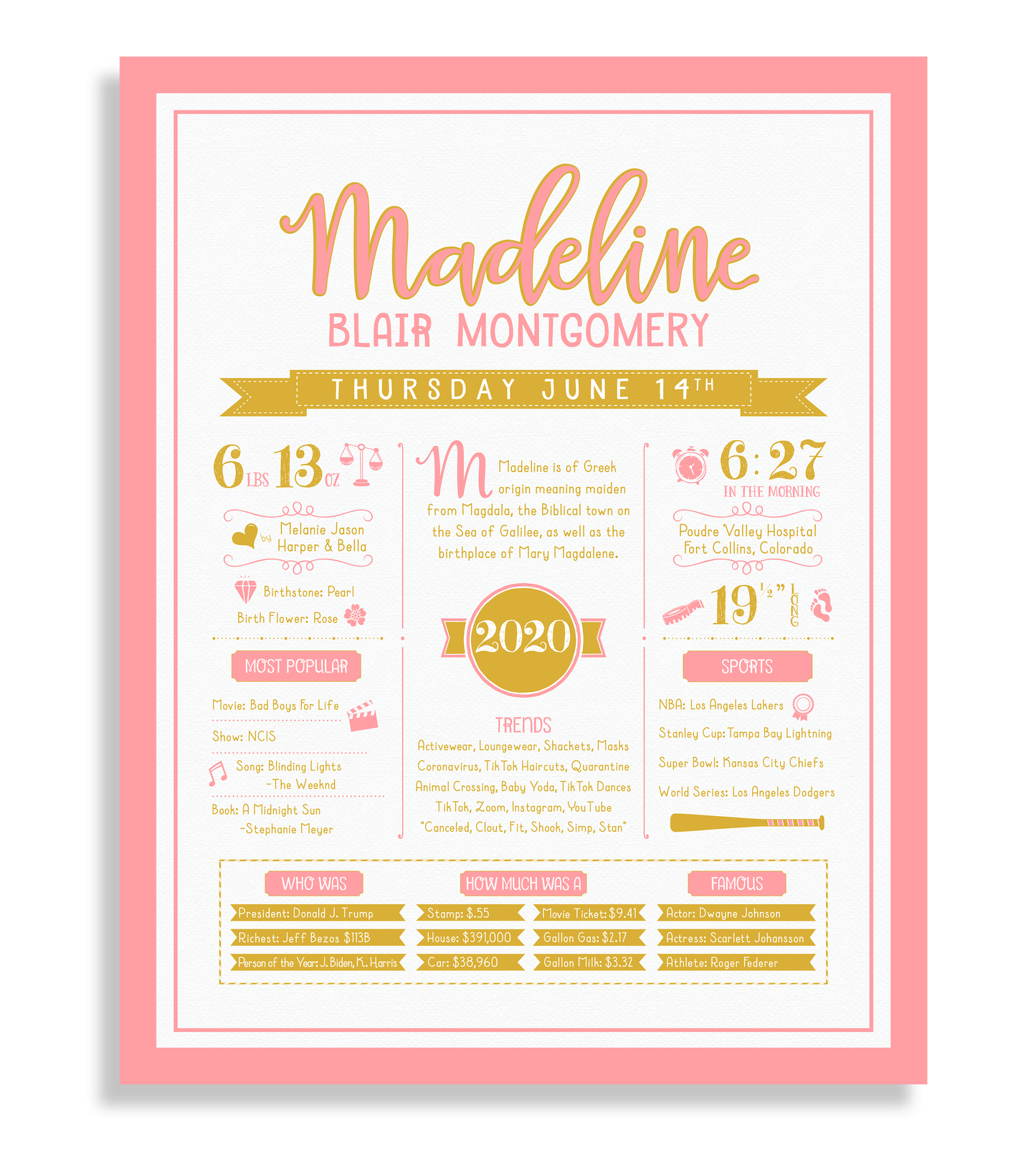 Pink & Gold