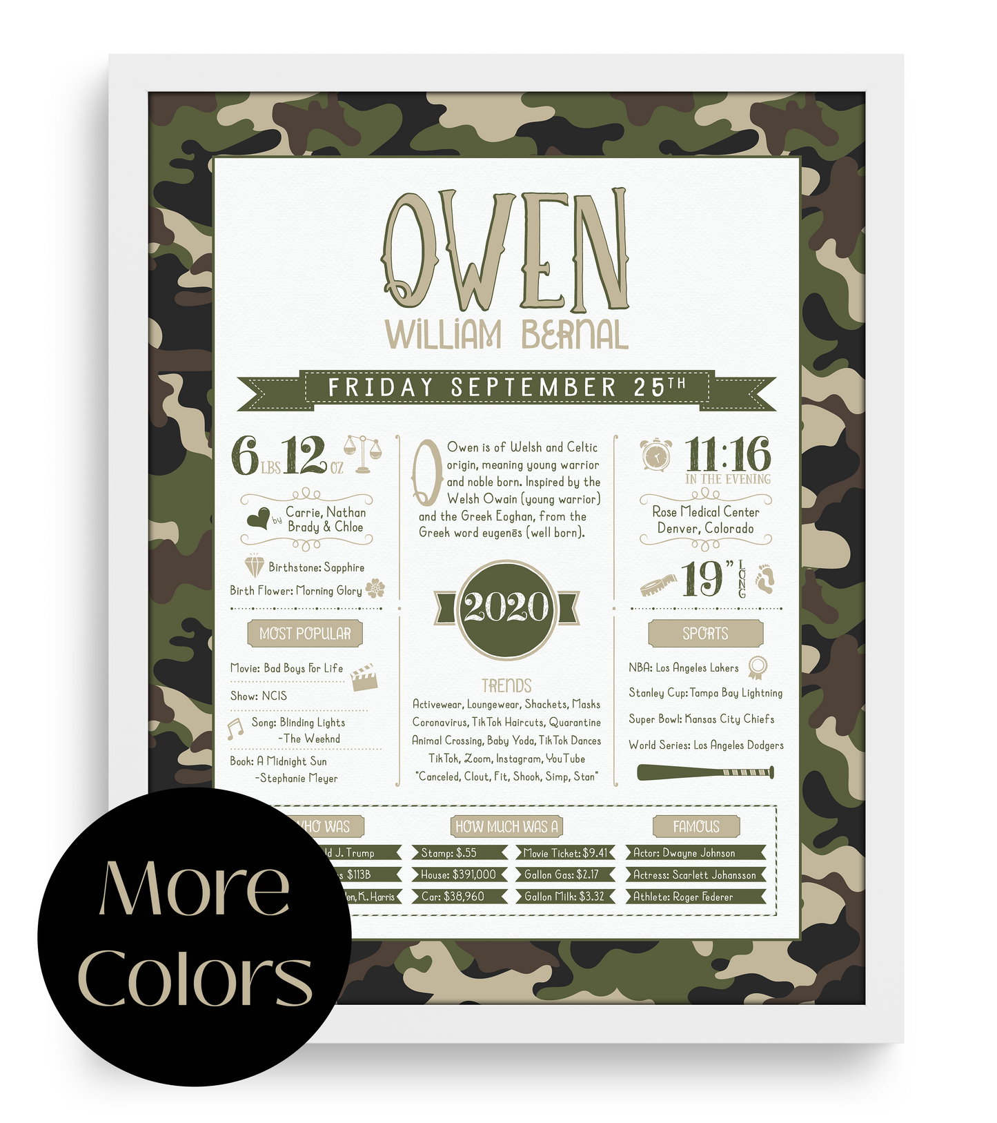 Camoflauge Green