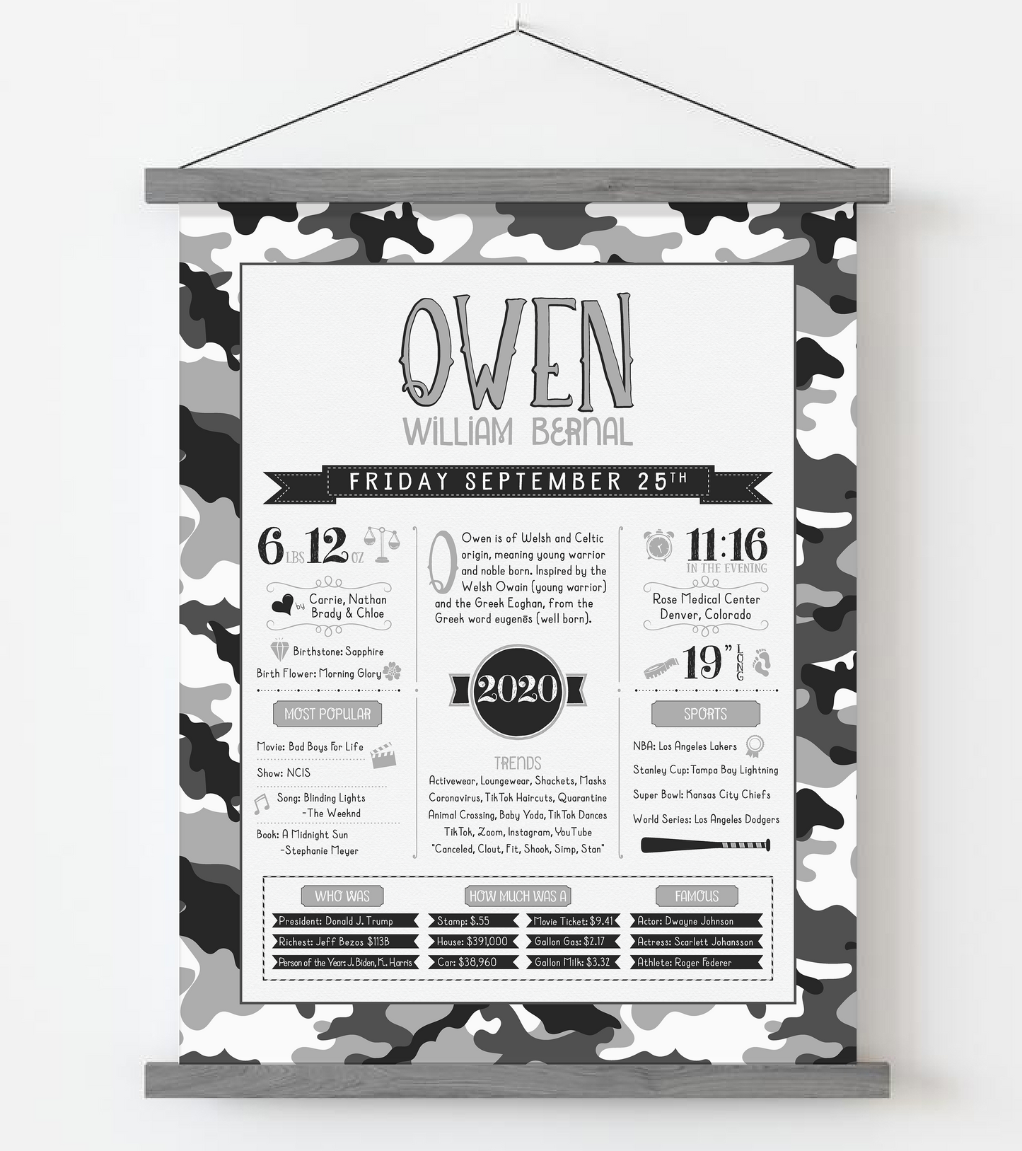 Gray Magnetic Frame / B&W