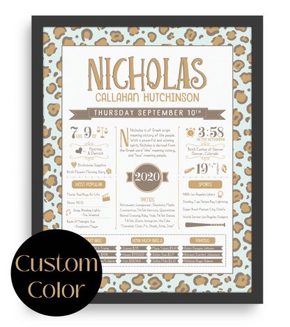 Black Frame / Custom Color Print