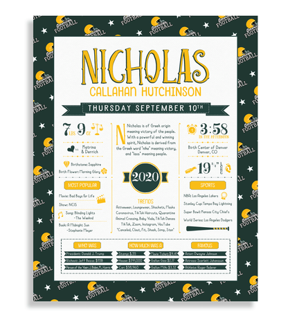 No Frame / Green Bay Packers Print
