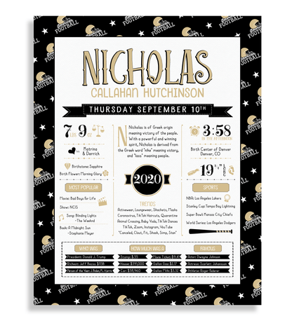 No Frame / New Orleans Saints Print