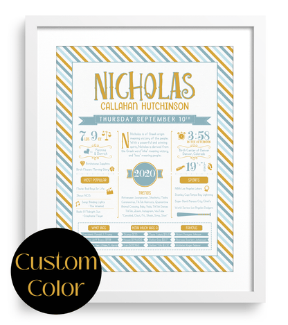 White Frame / Custom Color Print