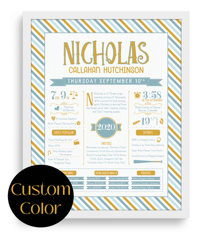 White Frame / Custom Color Print