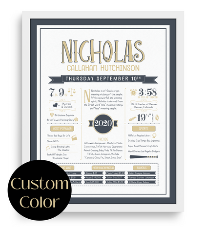 White Frame / Custom Color Print