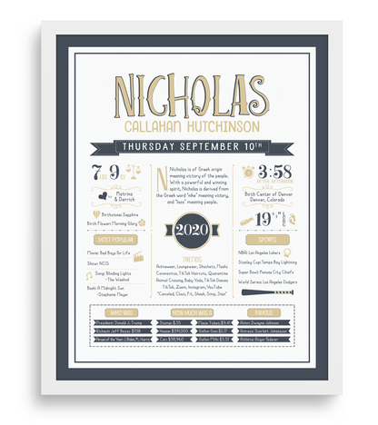 White Frame / Custom Color Print