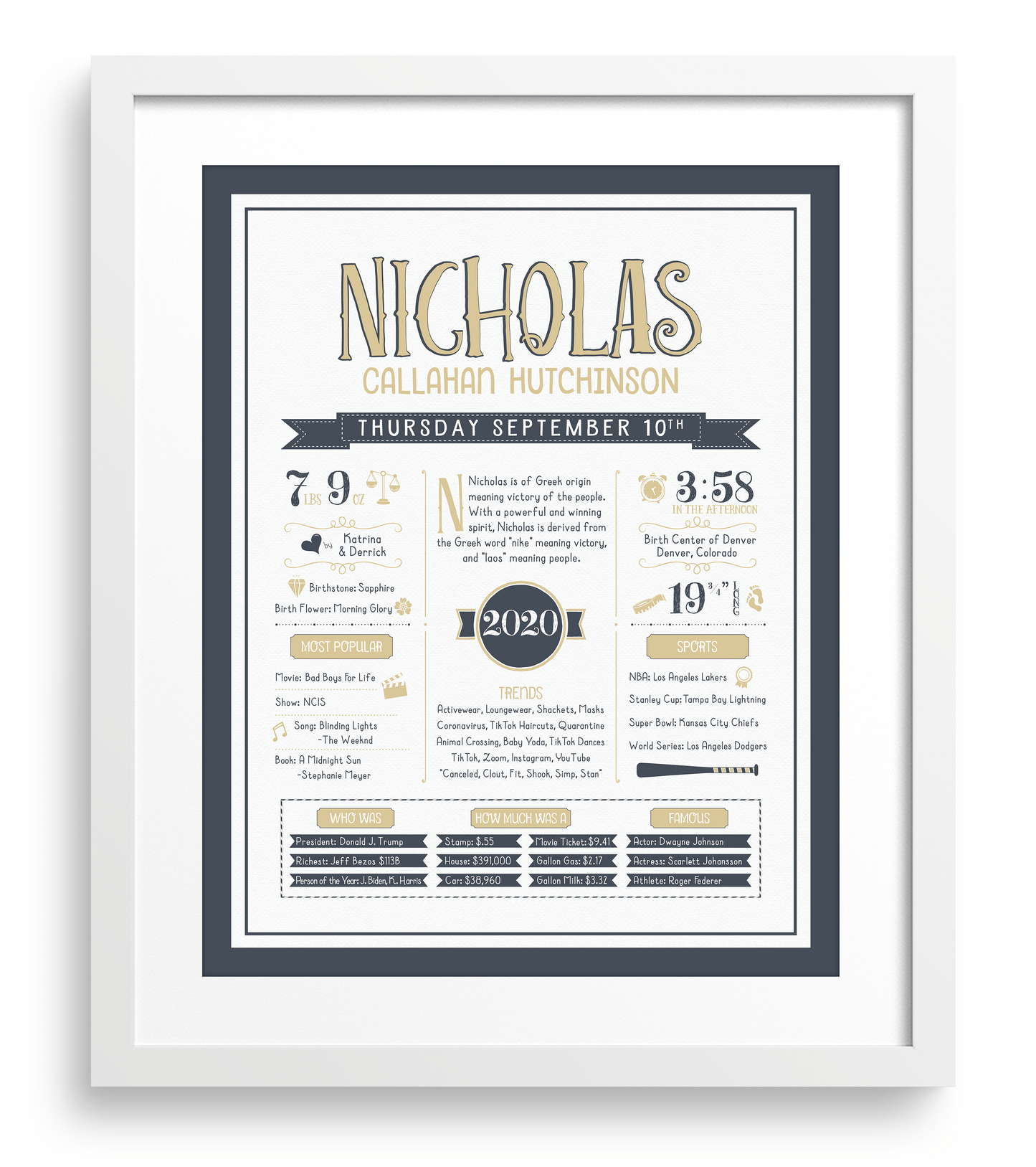 Boys Color Border