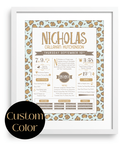 White Frame / Custom Color Print