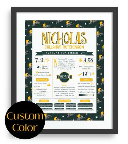 Black Frame / Custom Color Print