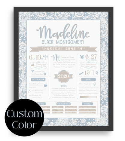 Black Frame / Custom Color Print