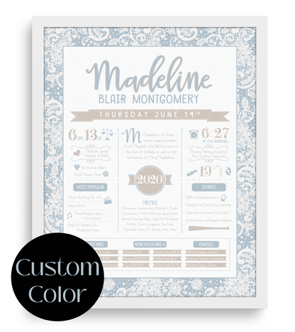 White Frame / Custom Color Print