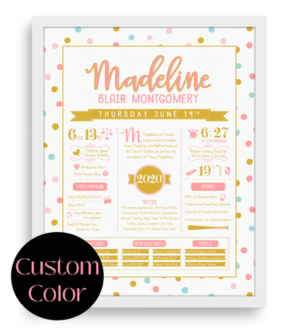 White Frame / Custom Color Print