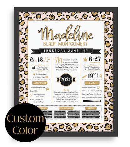 Black Frame / Custom Color Print