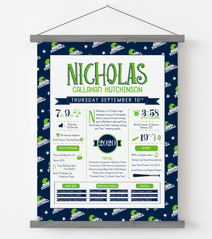 Gray Magnetic Frame / Seattle Seahawks Print