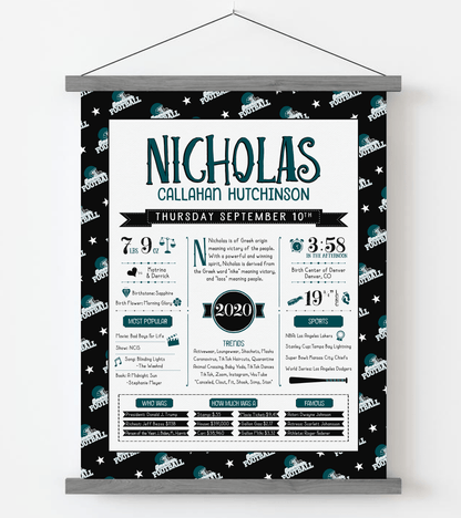 Gray Magnetic Frame / Philadelphia Eagles Print