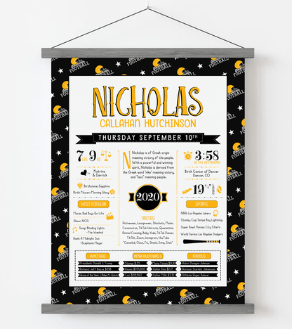 Gray Magnetic Frame / Pittsburgh Steelers Print